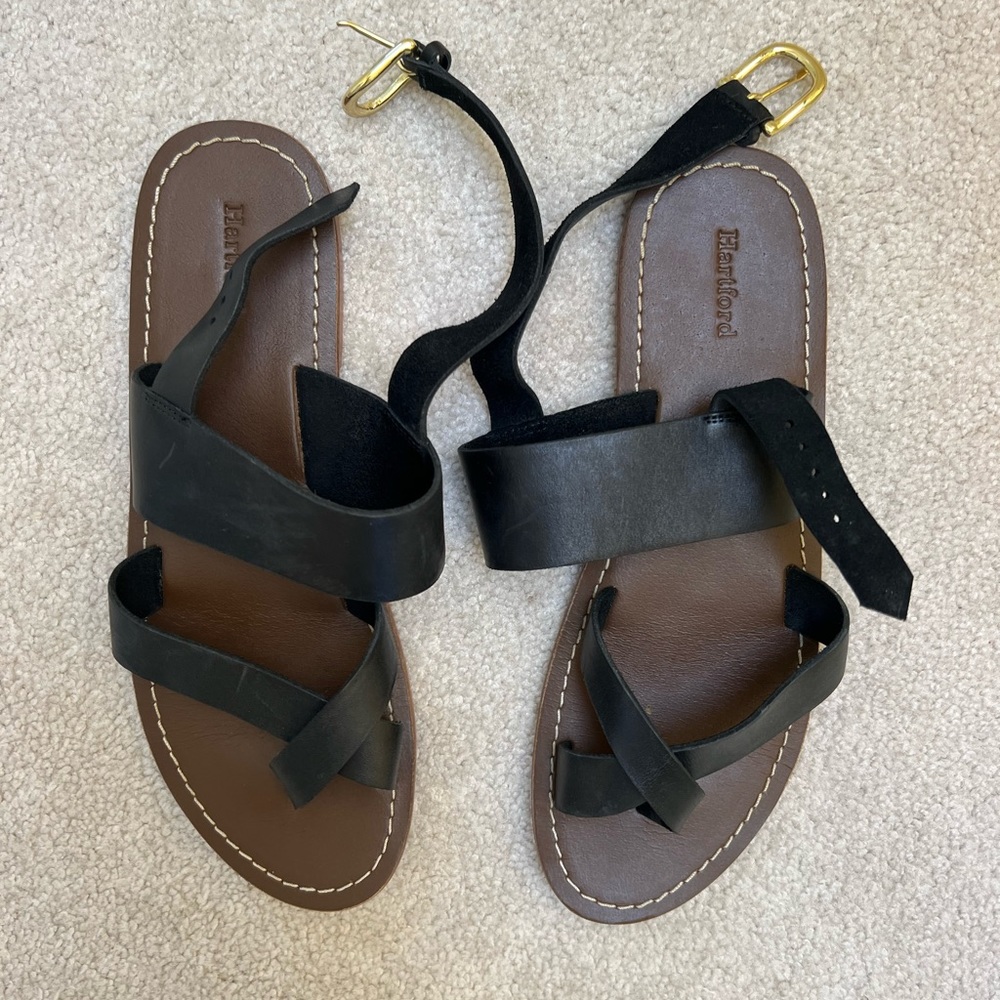Hartford leather strap sandals